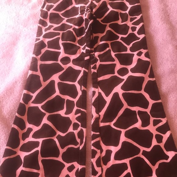 NWT Gymboree giraffe club pant 6 fringe pink brown